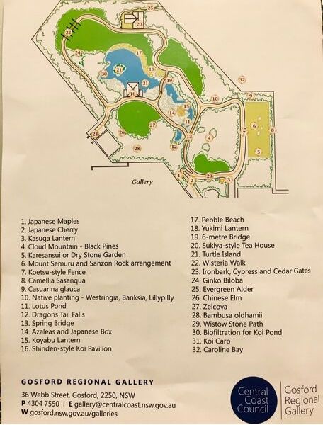 江戸川記念庭園　ゴスフォードの庭園マップ